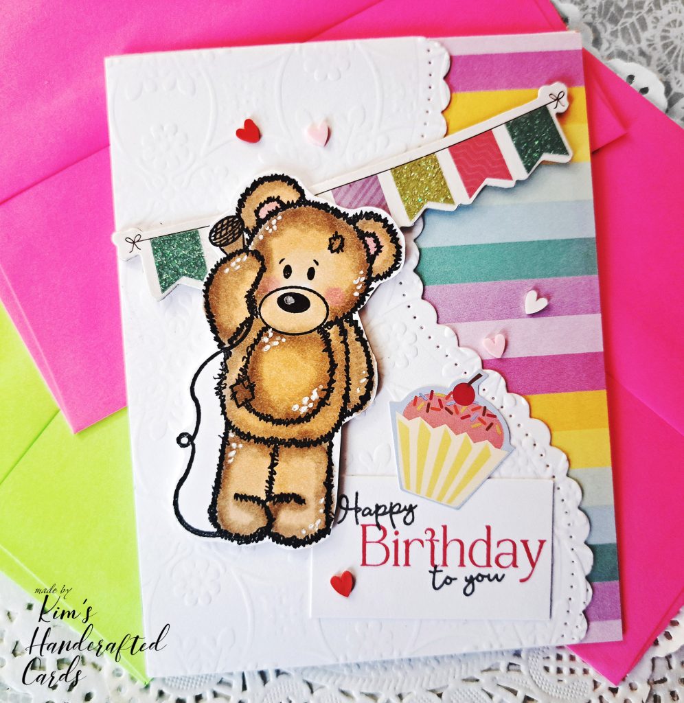 Sweet Birthday Cards using the "Precious Bears" Mini Stamp Set from The Diary of Belle Rose