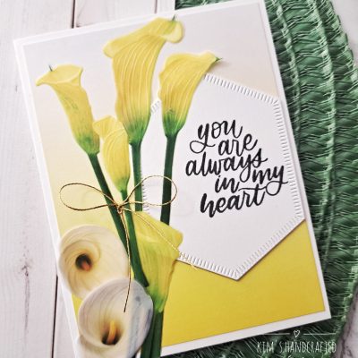 Pretty Florals using Scrapbook.com’s Ombre Paper Pad and Pinkfresh Studio Essentials Dies
