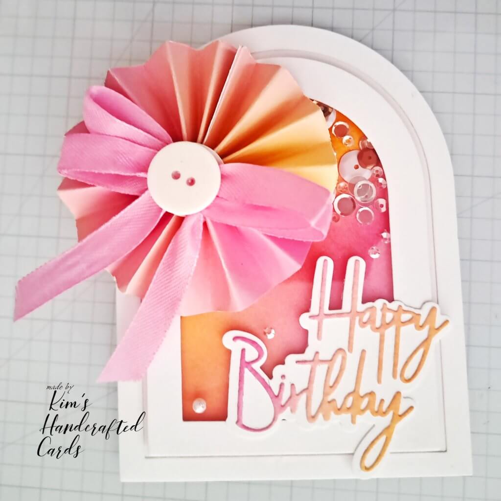 Promoting NEW Products to Make Two Beautiful Double Arch-Shaped Shaker Cards ~ Kim's Handcrafted Cards