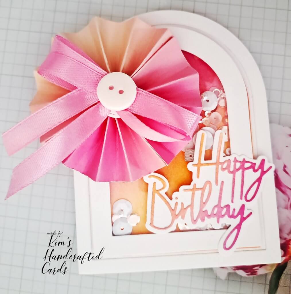 Promoting NEW Products to Make Two Beautiful Double Arch-Shaped Shaker Cards ~ Kim's Handcrafted Cards